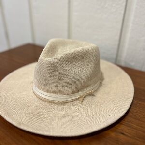 Anthropologie Cream Western Cowboy Hat